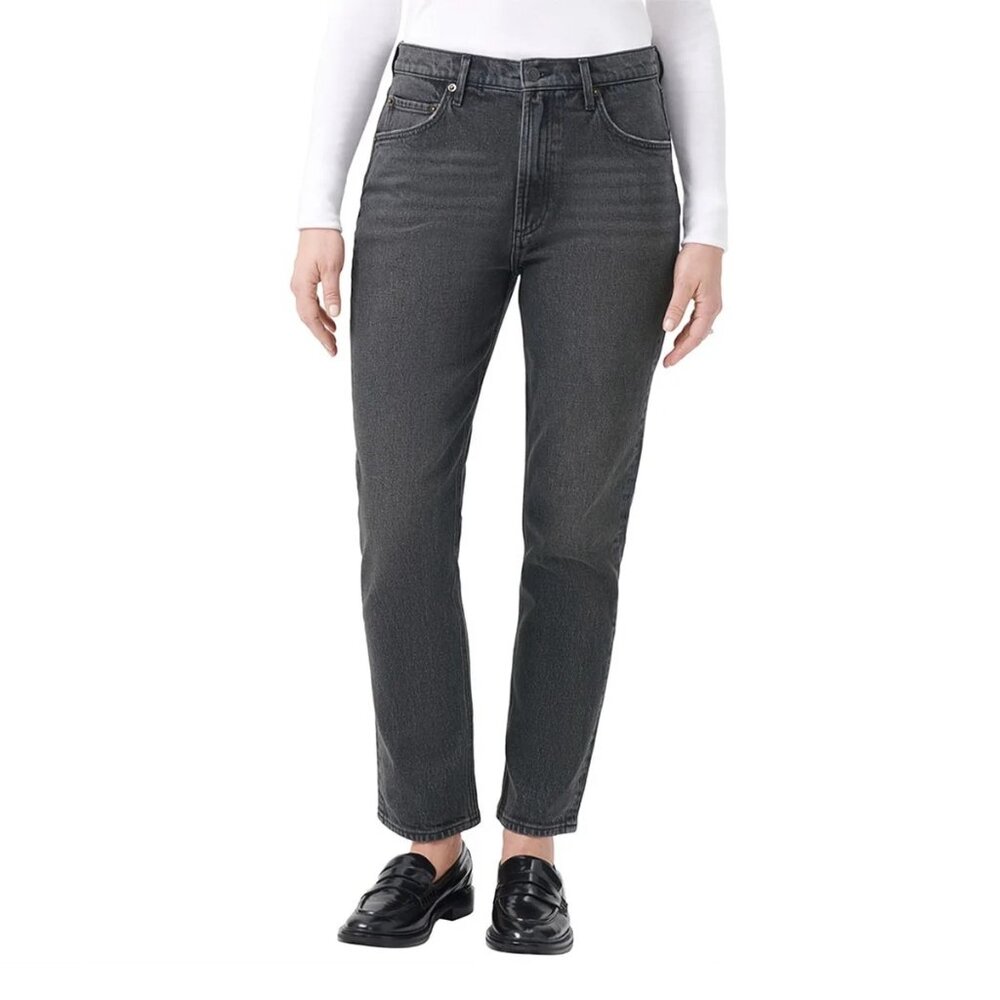 Kirkland Signature Women 10 High Rise Straight Leg Jeans Denim Pants Inseam 28"